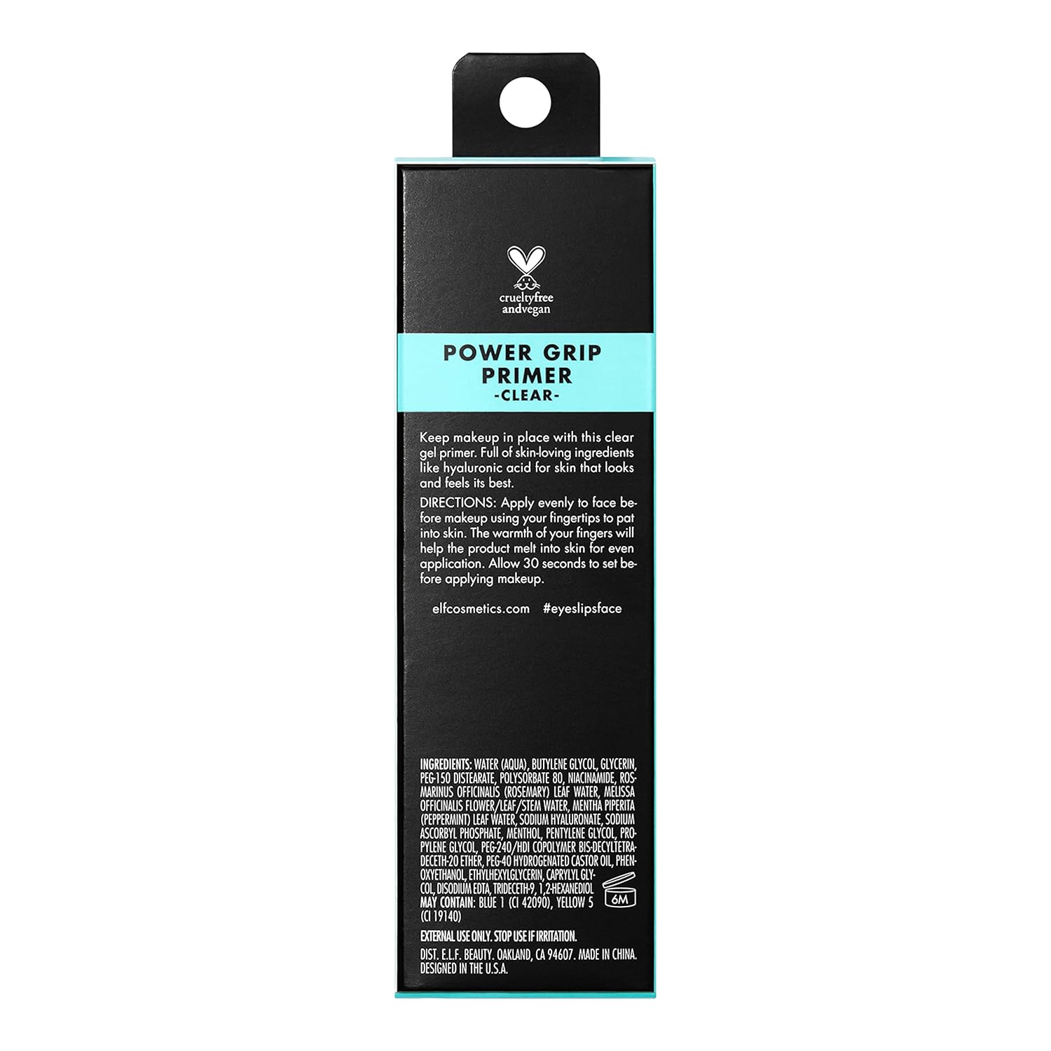 e.l.f. Power Grip Primer, Gel - Based & Hydrating Face Primer For Smoothing Skin & Gripping Makeup, Moisturizes & Primes - 24hrsmart