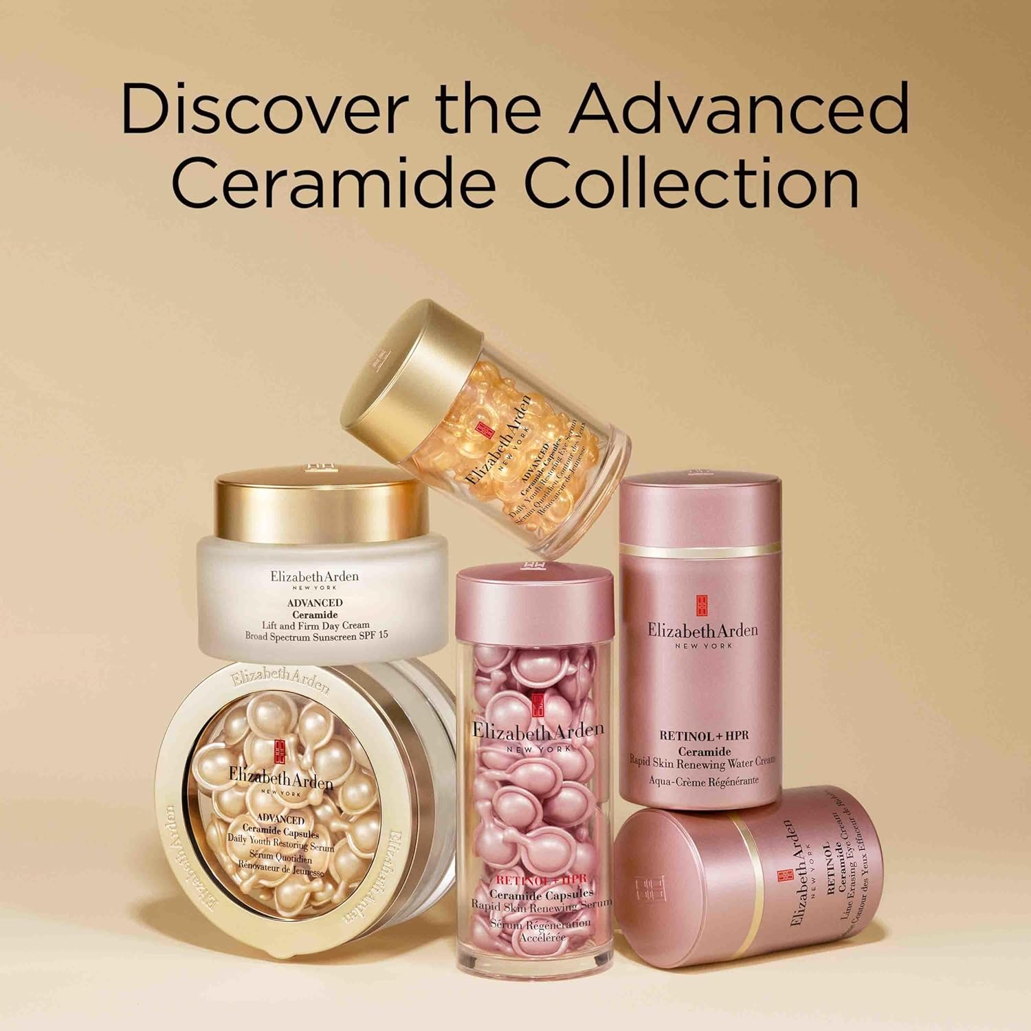 Elizabeth Arden Hyaluronic Acid Ceramide Hydra Plumping Serum 60 Capsules - 24hrsmart