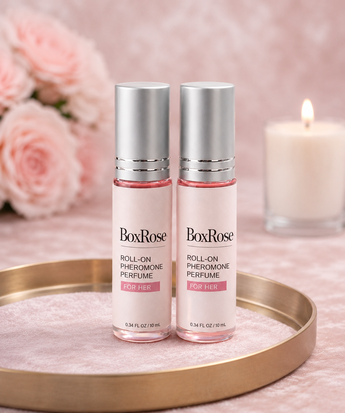 10ml × 2 BoxRose roll-on fragrance designed for women and on-the-go use.