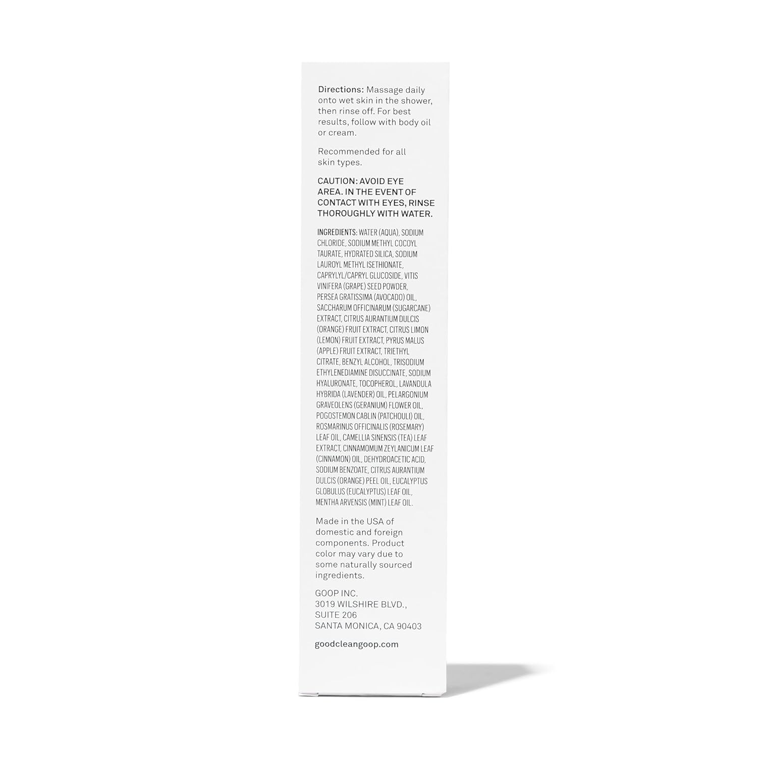 good.clean.goop beauty The Body Facial Exfoliating Scrub | Body Exfoliant & Cleanser for Glowing Skin | AHAs, Grape - Seed Exfoliant & Avocado Fruit Oil | Dead Skin Remover | Cruelty - Free & Vegan | 5 oz - 24hrsmart
