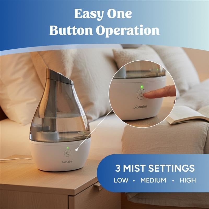 Holmes 0.5gal Virtually Silent Ultrasonic Cool Mist Humidifier - 24hrsmart