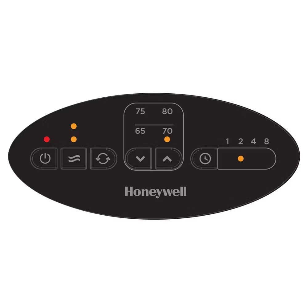 Honeywell Digital Ceramic Compact Tower Heater Black - 24hrsmart