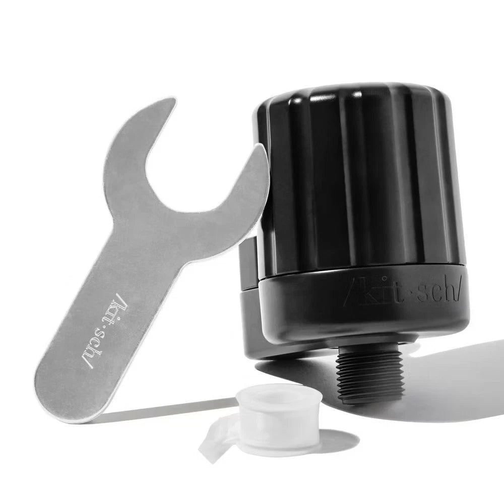 Kitsch Mass Purifying Water Shower Filter – Easy - Twist Installation, Black - 24hrsmart