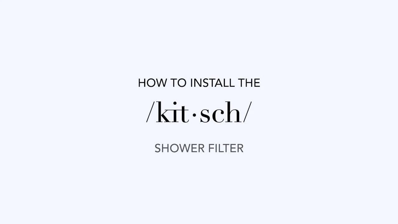 Kitsch Mass Purifying Water Shower Filter – Easy - Twist Installation, Black - 24hrsmart