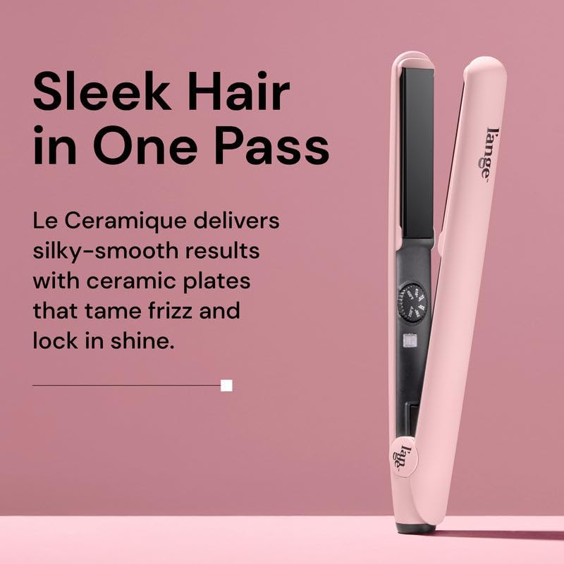 L'ange Hair Le Ceramique Flat Iron - Blush - 1" - 24hrsmart