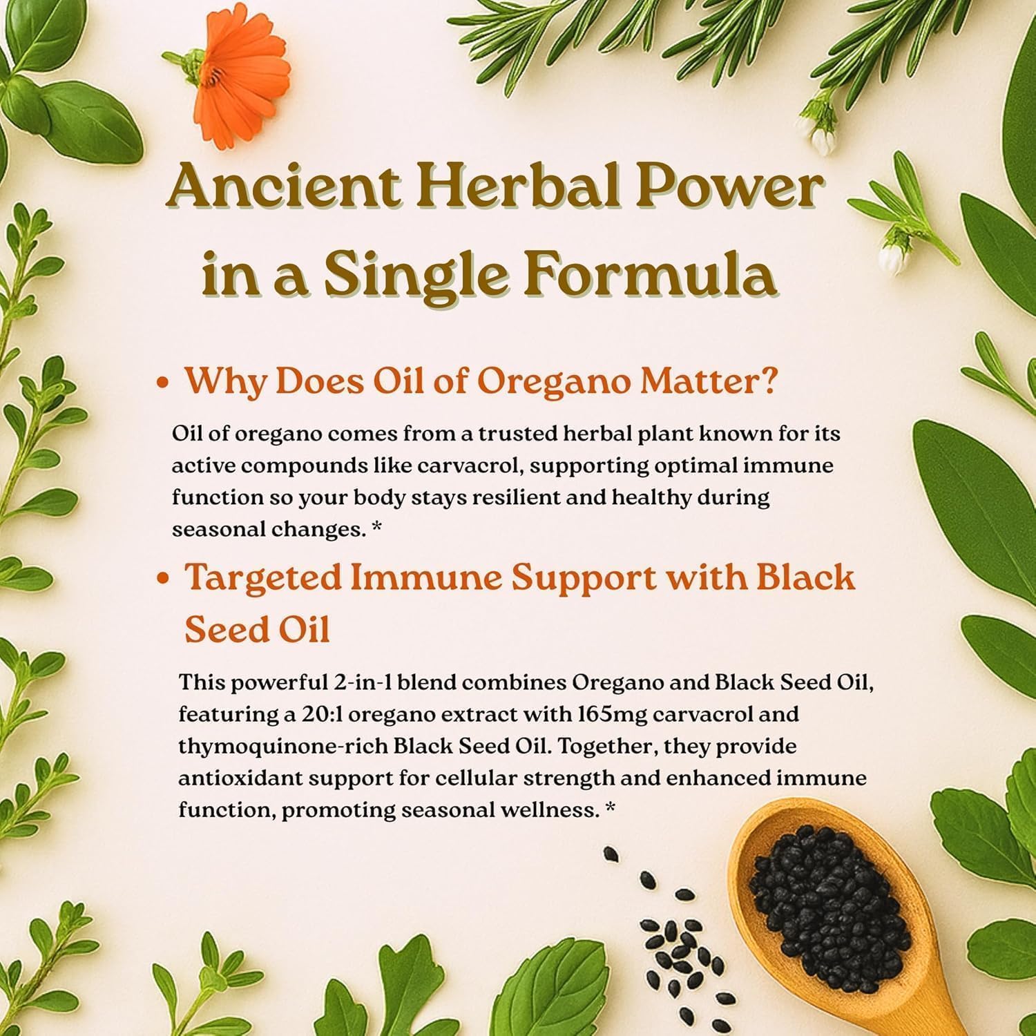 Micro Ingredients Oil of Oregano Softgels with Black Seed Oil – 150 Count Immune Support Formula - 24hrsmart
