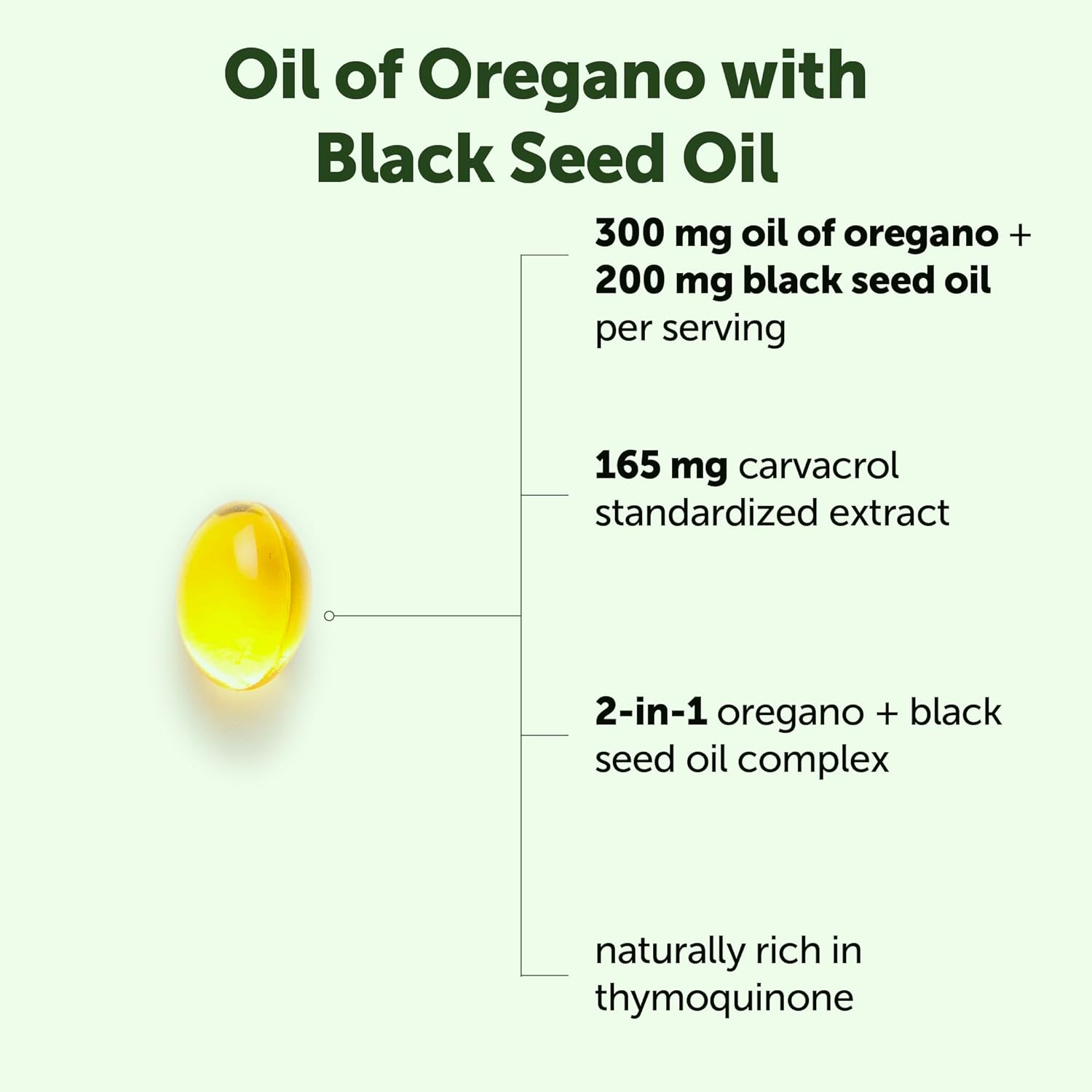 Micro Ingredients Oil of Oregano Softgels with Black Seed Oil – 150 Count Immune Support Formula - 24hrsmart