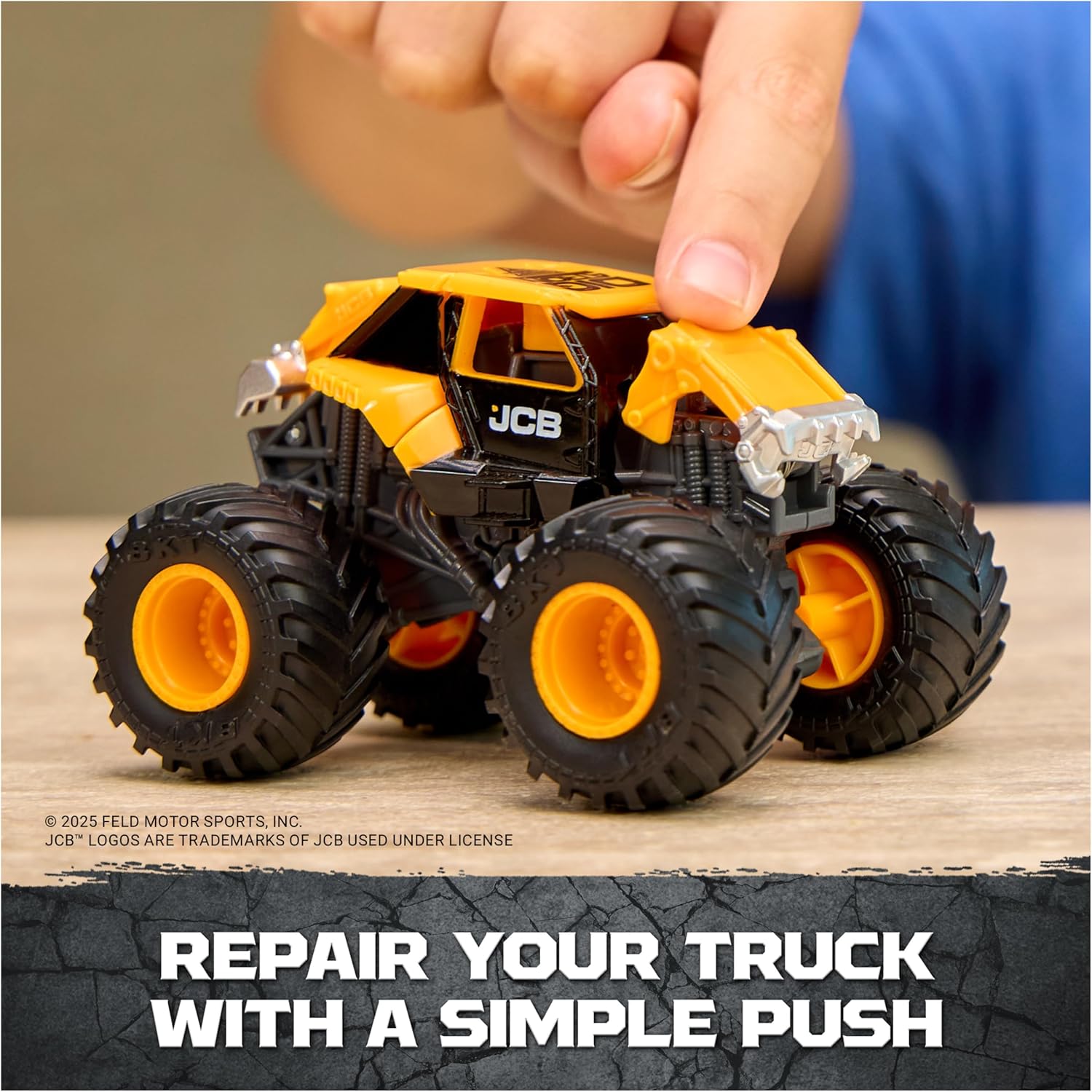 Monster Jam Smash & Bash Toy Vehicle Playset - 1:64 Scale - 24hrsmart