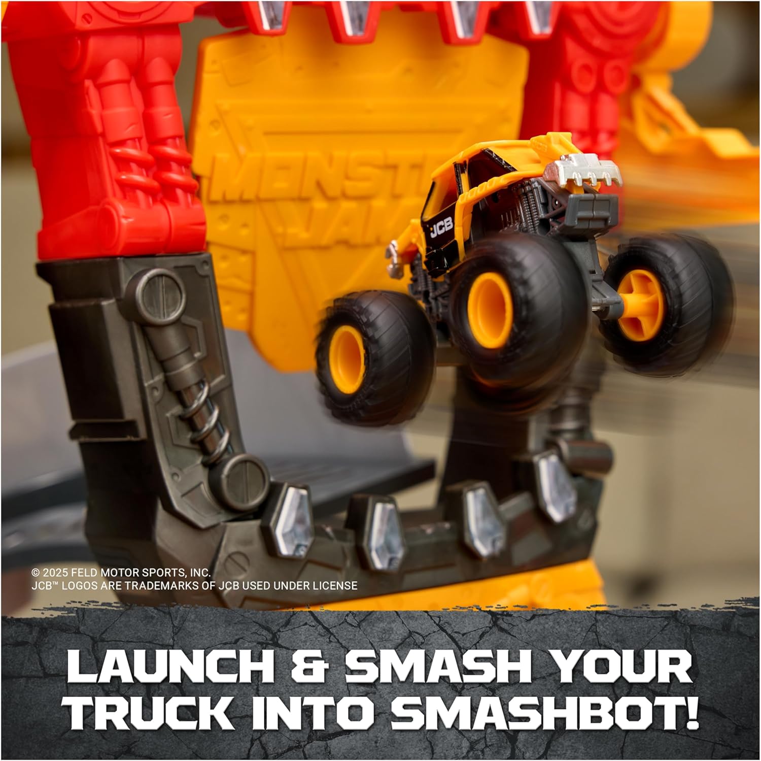 Monster Jam Smash & Bash Toy Vehicle Playset - 1:64 Scale - 24hrsmart