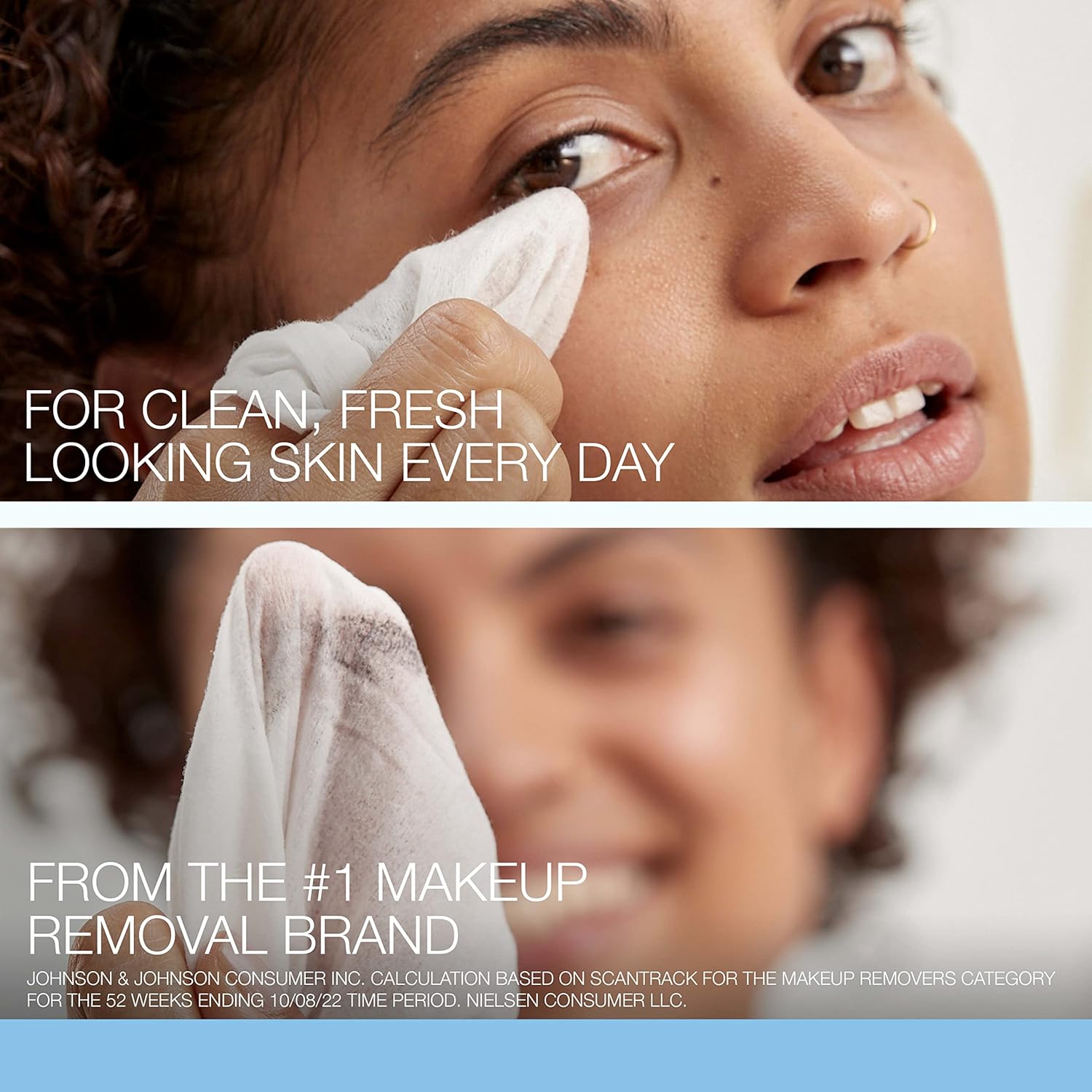 Neutrogena Cleansing Fragrance Free Makeup Remover Face Wipes, Cleansing Facial Towelettes for Waterproof Makeup, Alcohol - Free, Unscented, 100% Plant - Based Fibers, Twin Pack, 2 x 25 ct - 24hrsmart