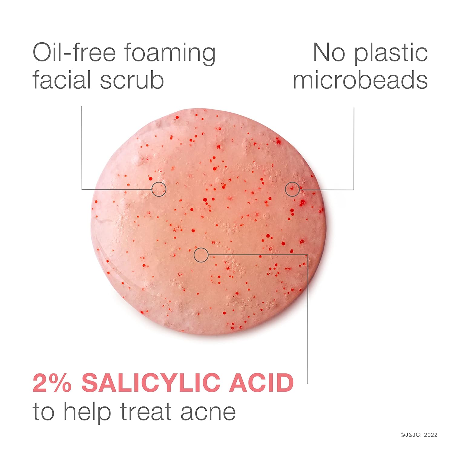 Neutrogena Oil Free Pink Grapefruit Acne Treatment Face Wash with Vitamin C, 2% Salicylic Acid, Gentle Foaming Facial Scrub to Treat & Prevent Breakouts, 6.7 Fl Oz, Pack of 3 - 24hrsmart