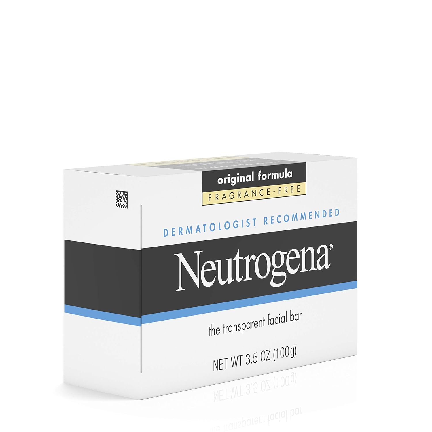 Neutrogena Original Fragrance - Free Facial Cleansing Bar with Glycerin, Pure & Transparent Gentle Face Wash Bar Soap, Free of Harsh Detergents, Dyes & Hardeners, 3.5 oz - 24hrsmart