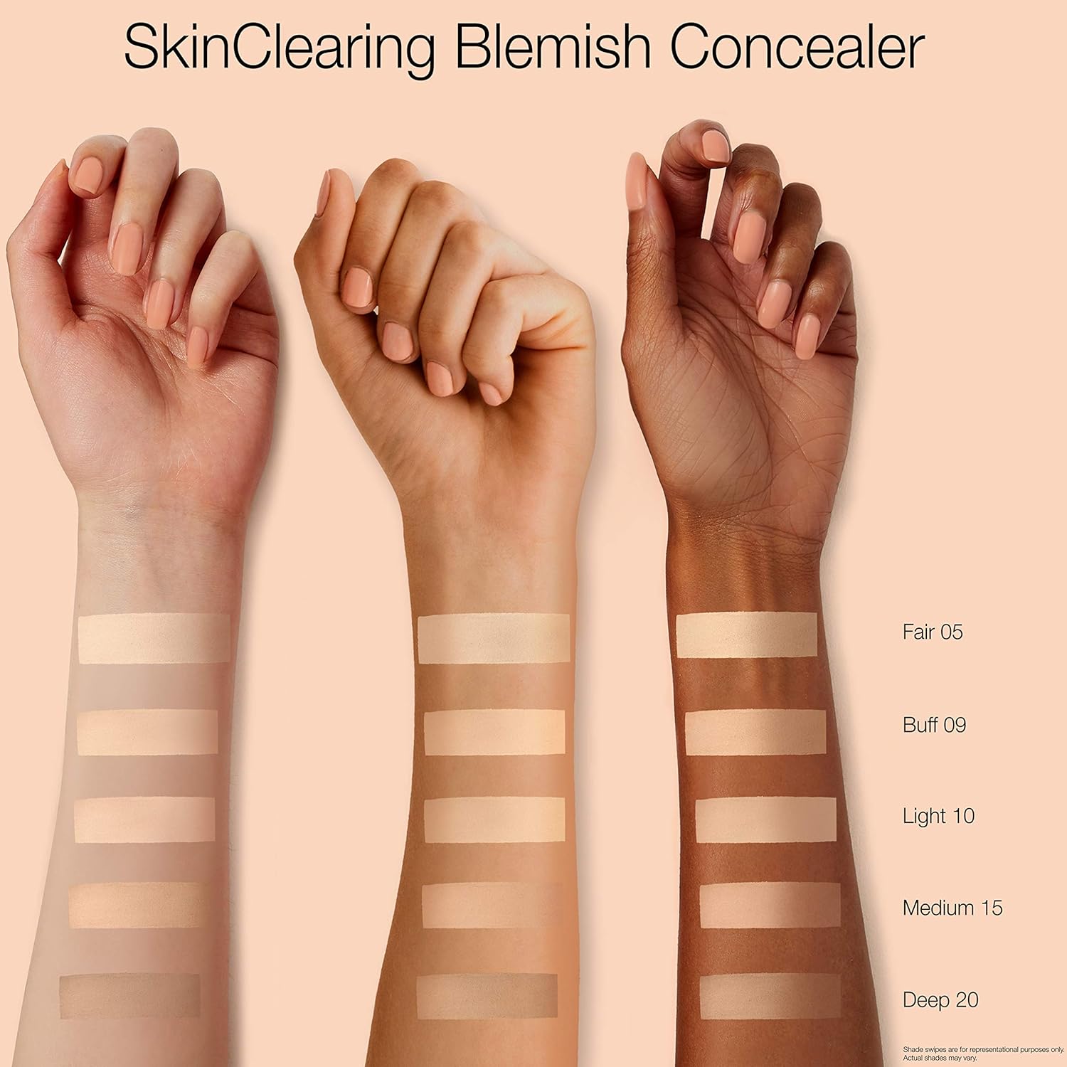 Neutrogena SkinClearing Blemish Concealer Face Makeup with Salicylic Acid Acne Medicine, Non - Comedogenic and Oil - Free Concealer Helps Cover, Treat & Prevent Breakouts, Medium 15,.05 oz - 24hrsmart