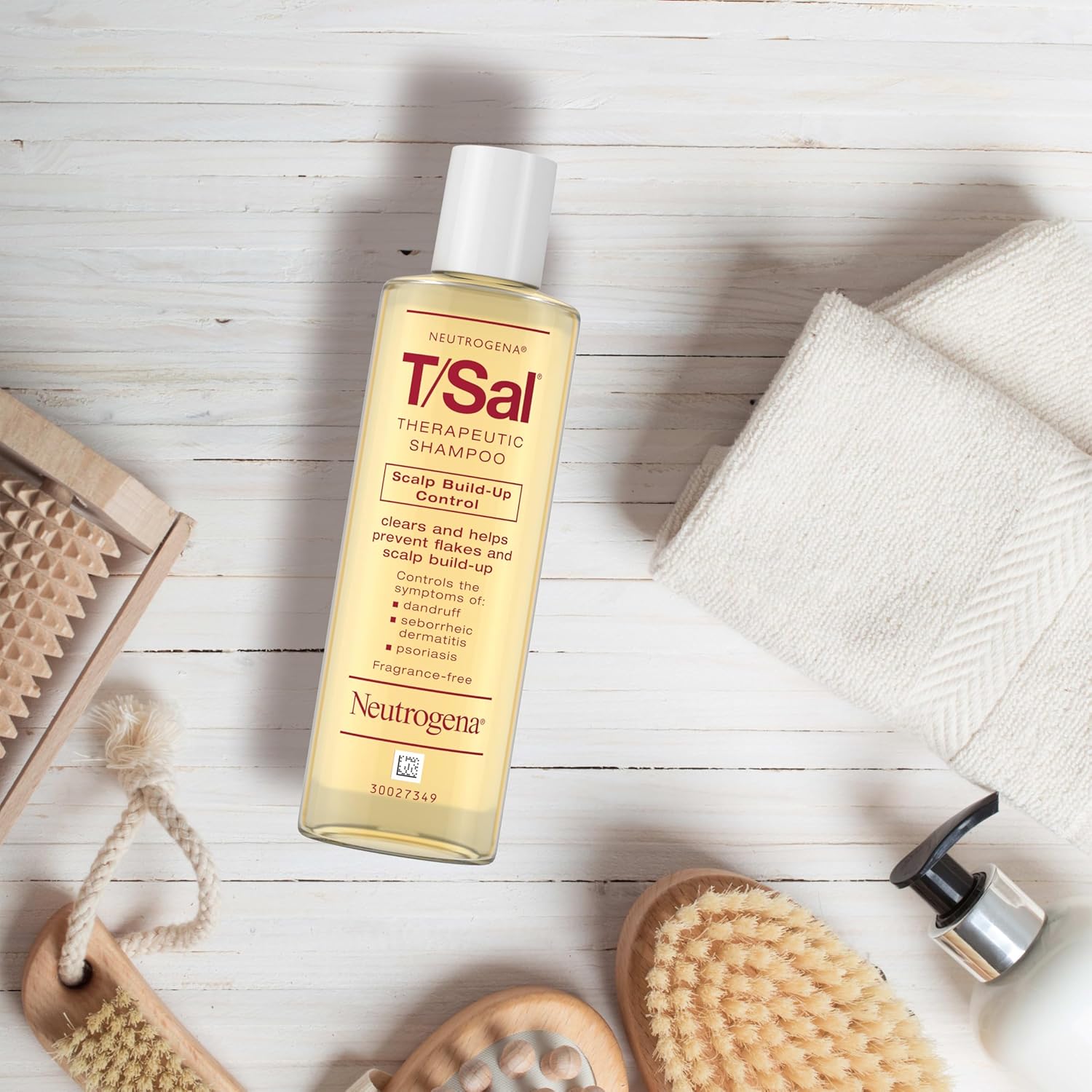 Neutrogena T/Sal Therapeutic Shampoo for Scalp Build - Up Control with Salicylic Acid, Scalp Treatment for Dandruff, Scalp Psoriasis & Seborrheic Dermatitis Relief, 4.5 fl. oz - 24hrsmart