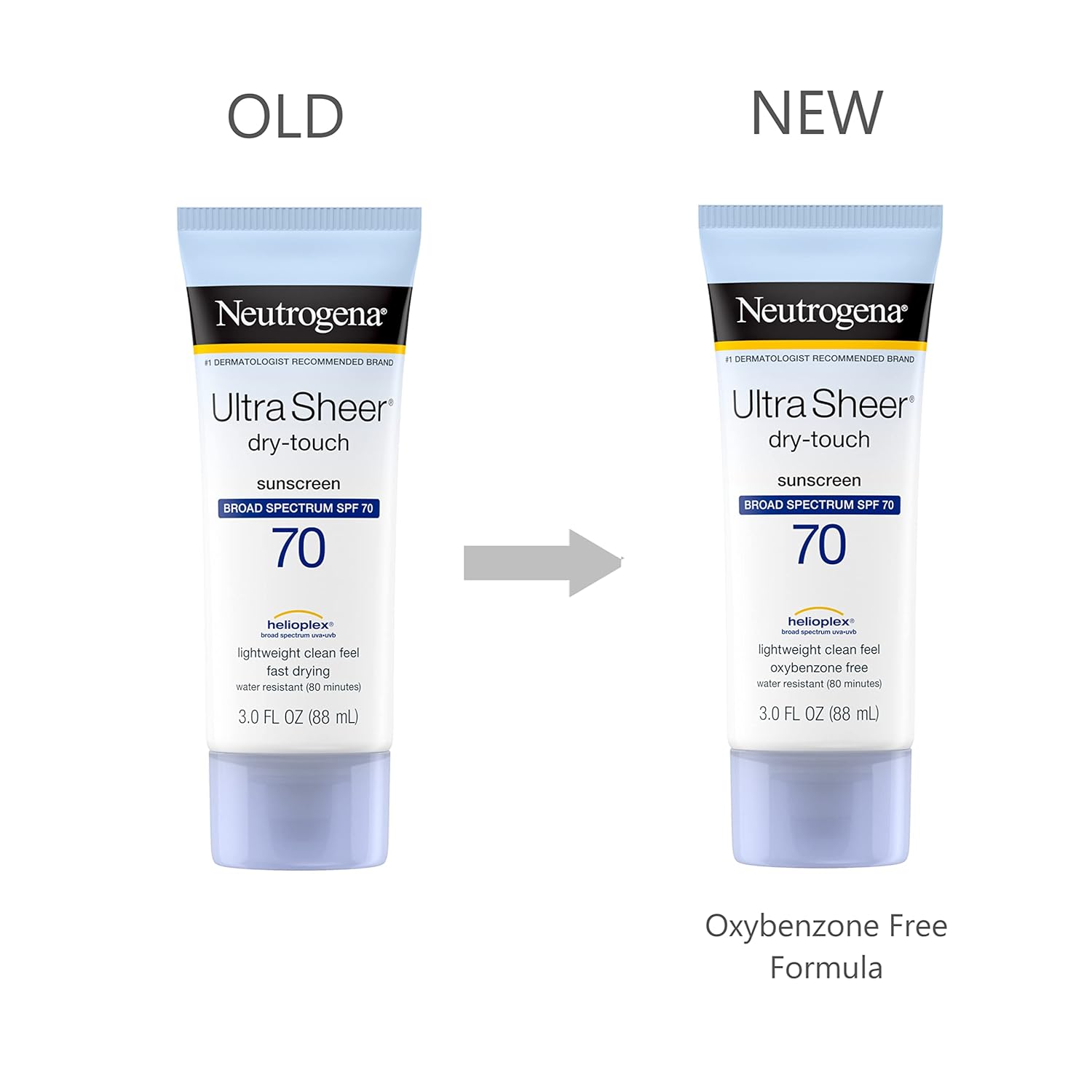 Neutrogena Ultra Sheer Dry - Touch Water Resistant and Non - Greasy Sunscreen Lotion with Broad Spectrum SPF 70, 3 Fl Oz (Pack of 1) - 24hrsmart