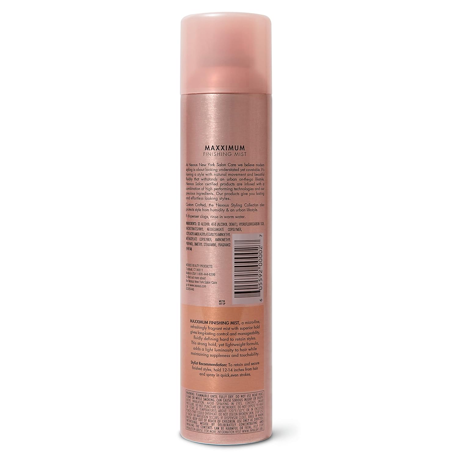Nexxus Maximum Hold Finishing Hair Spray, for Control, Hold Hairspray for Women Hair Styling 10 oz - 24hrsmart