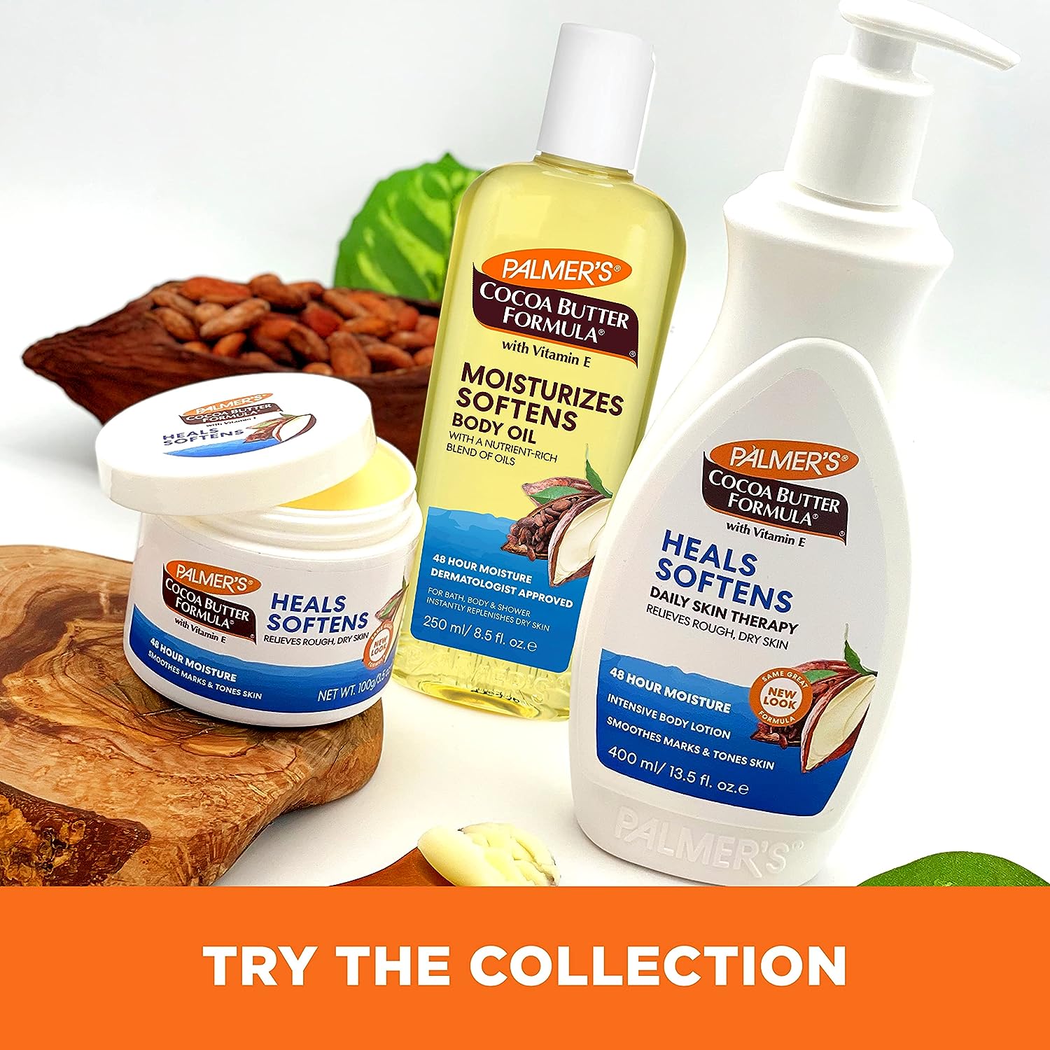 Palmer's Cocoa Butter Moisturizing Body Oil with Vitamin E, Radiant Looking Glow and Skin Hydration, Instant Absorption, Bath, Body and Shower, 8.5 Ounces - 24hrsmart