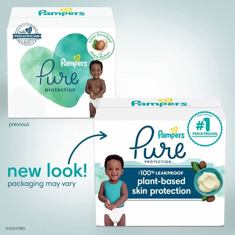 Pampers Pure Protection Diapers Pack - Size 4 - 108ct - 24hrsmart