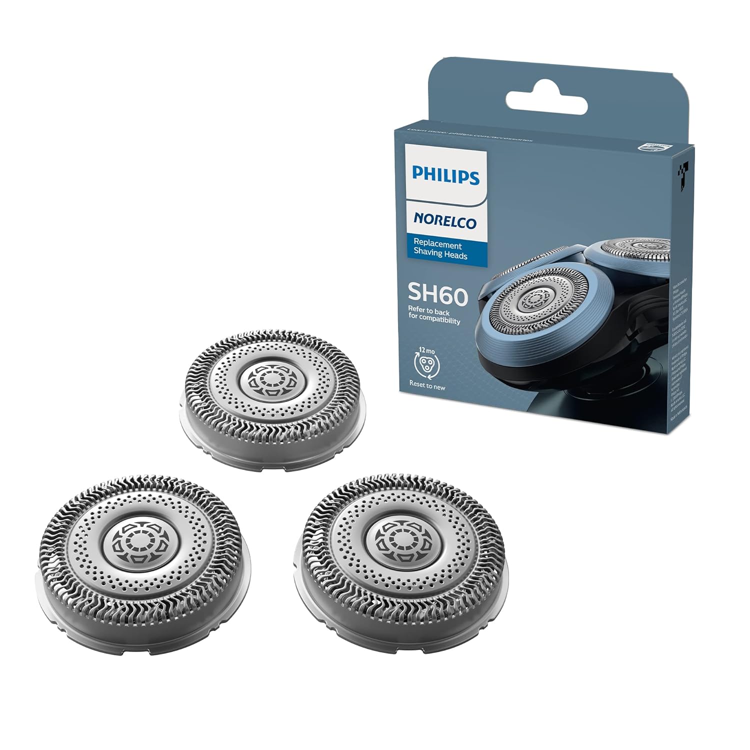 Philips Norelco SH60/72 Series S6000 Replacement Shaver Heads F/ Model S6880/81 - 24hrsmart
