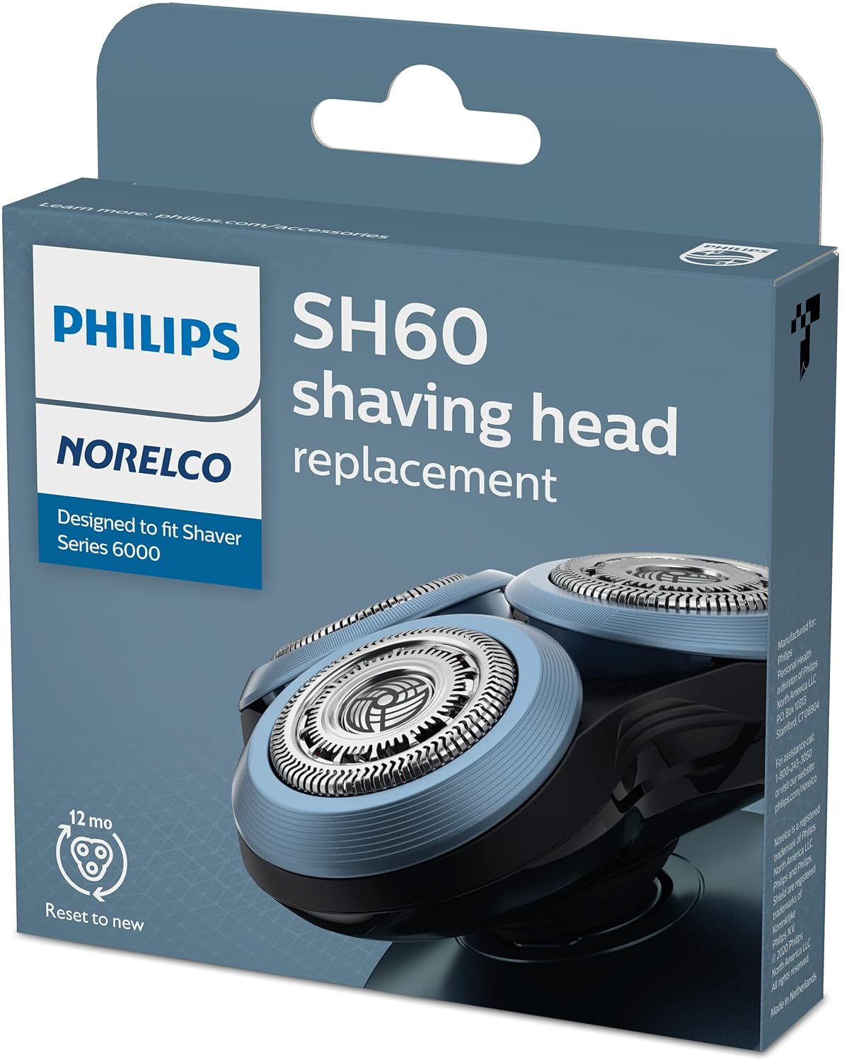 Philips Norelco SH60/72 Series S6000 Replacement Shaver Heads F/ Model S6880/81 - 24hrsmart