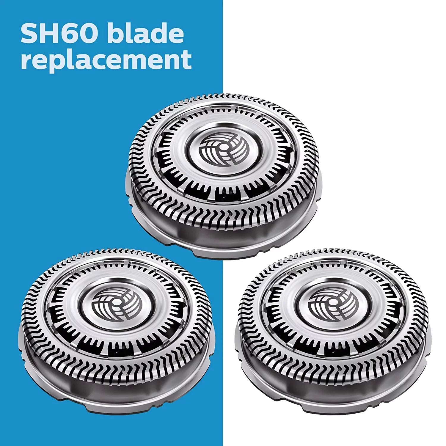 Philips Norelco SH60/72 Series S6000 Replacement Shaver Heads F/ Model S6880/81 - 24hrsmart