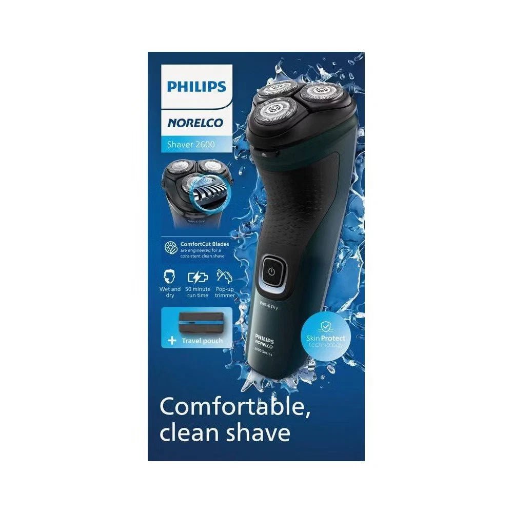 Philips Norelco Wet & Dry Electric Shaver 2600 Rechargeable - 24hrsmart