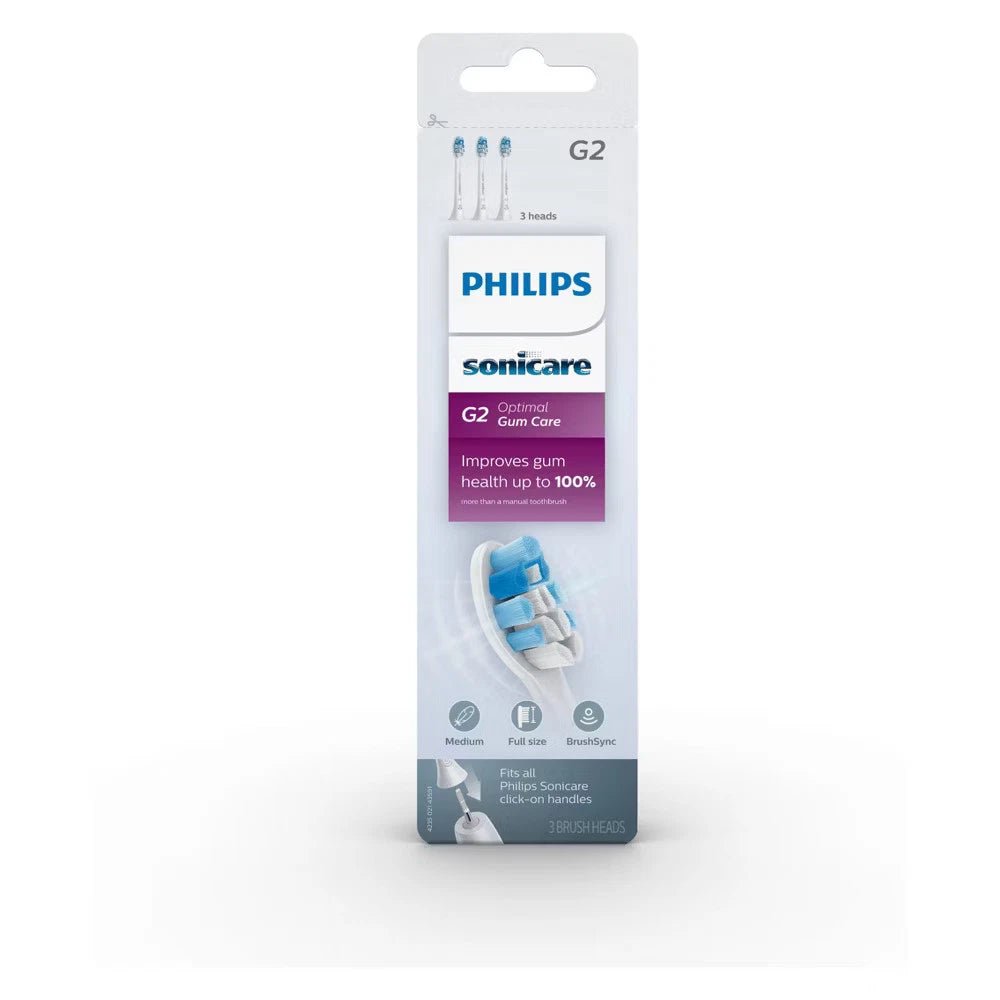 Philips Sonicare Gum Health Brush Heads HX903365 3 Pack White - 24hrsmart