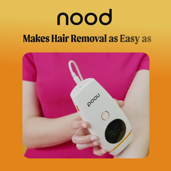 Nood makes hair removal video
