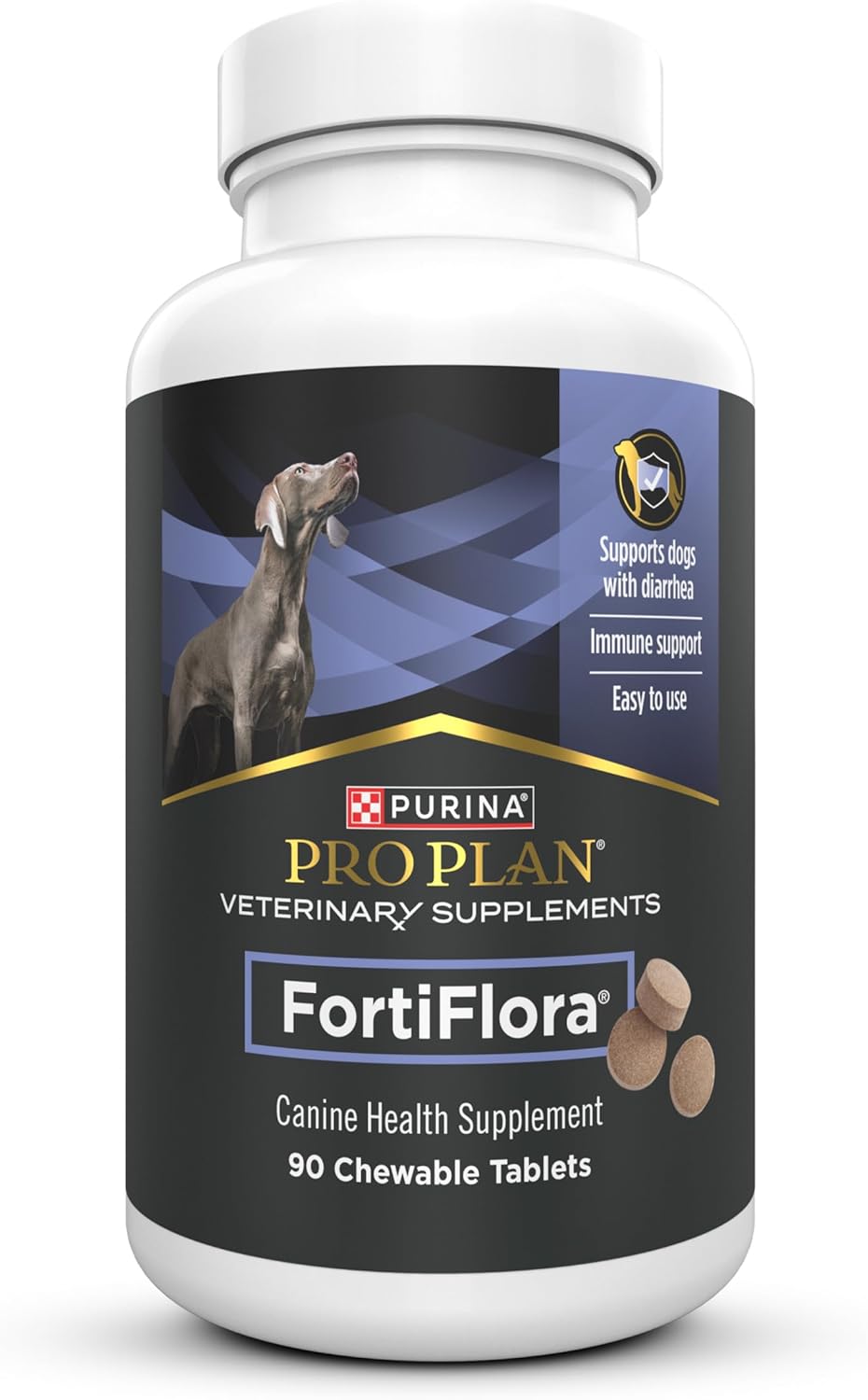 Purina Pro Plan FortiFlora Probiotic Supplements for Dogs(90 Tabs) - 24hrsmart