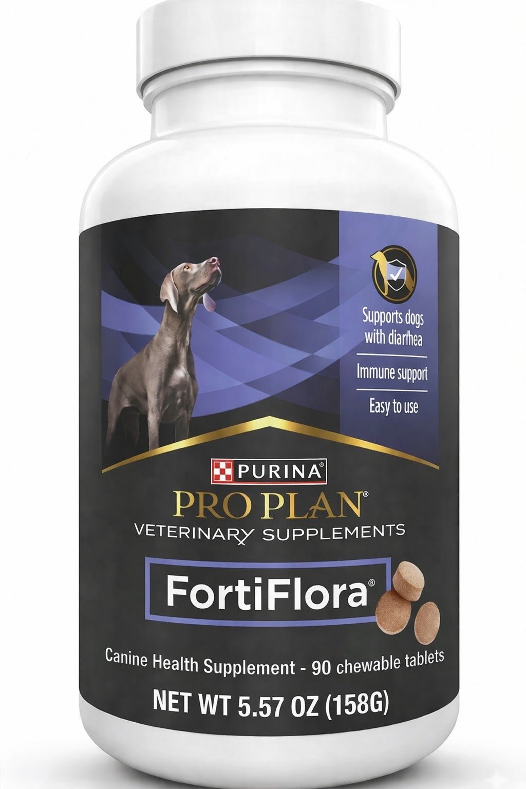 Purina Pro Plan FortiFlora Probiotic Supplements for Dogs(90 Tabs) - 24hrsmart