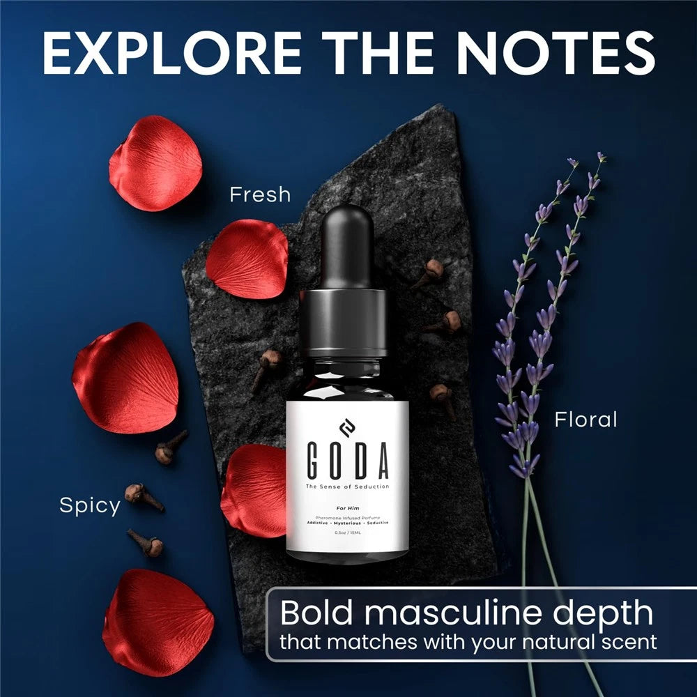 GODA For Him Pheromones Infused Perfume Cologne Long-Lasting Man's Fragrances US - 24hrsmart