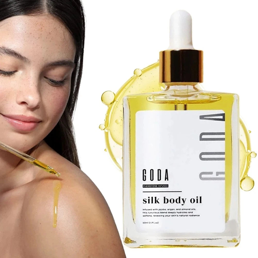 GODA Silk Body Oil Women Moisturizing Formula Bath & Shower Oil Smooth 2 Pack - 24hrsmart