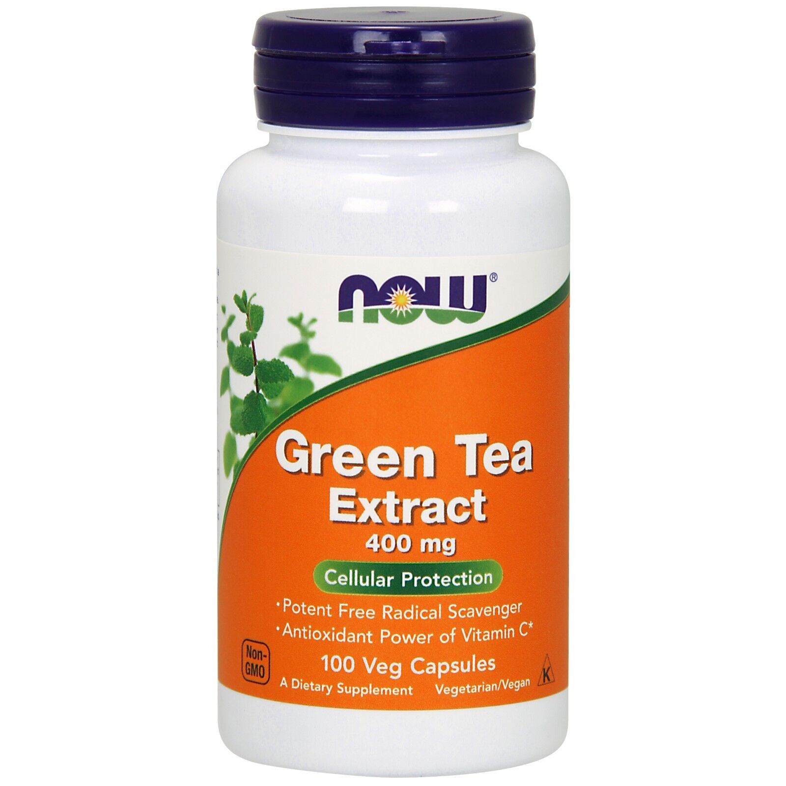 NOW Foods Green Tea Extract, 400 mg, 100 Veg Capsules 24Hr Smart