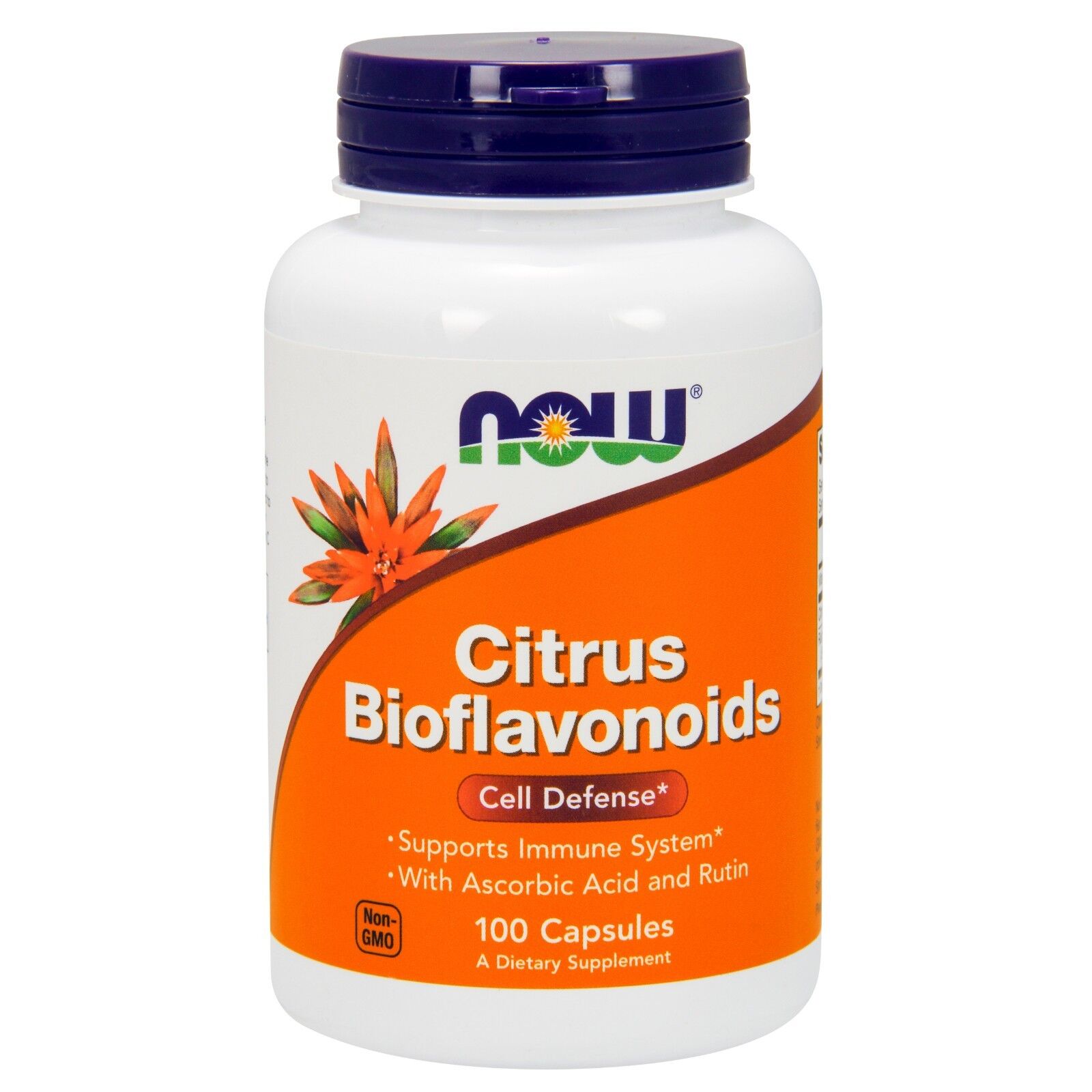 NOW Foods Citrus Bioflavonoids, 700mg, 100 Capsules 24Hr Smart