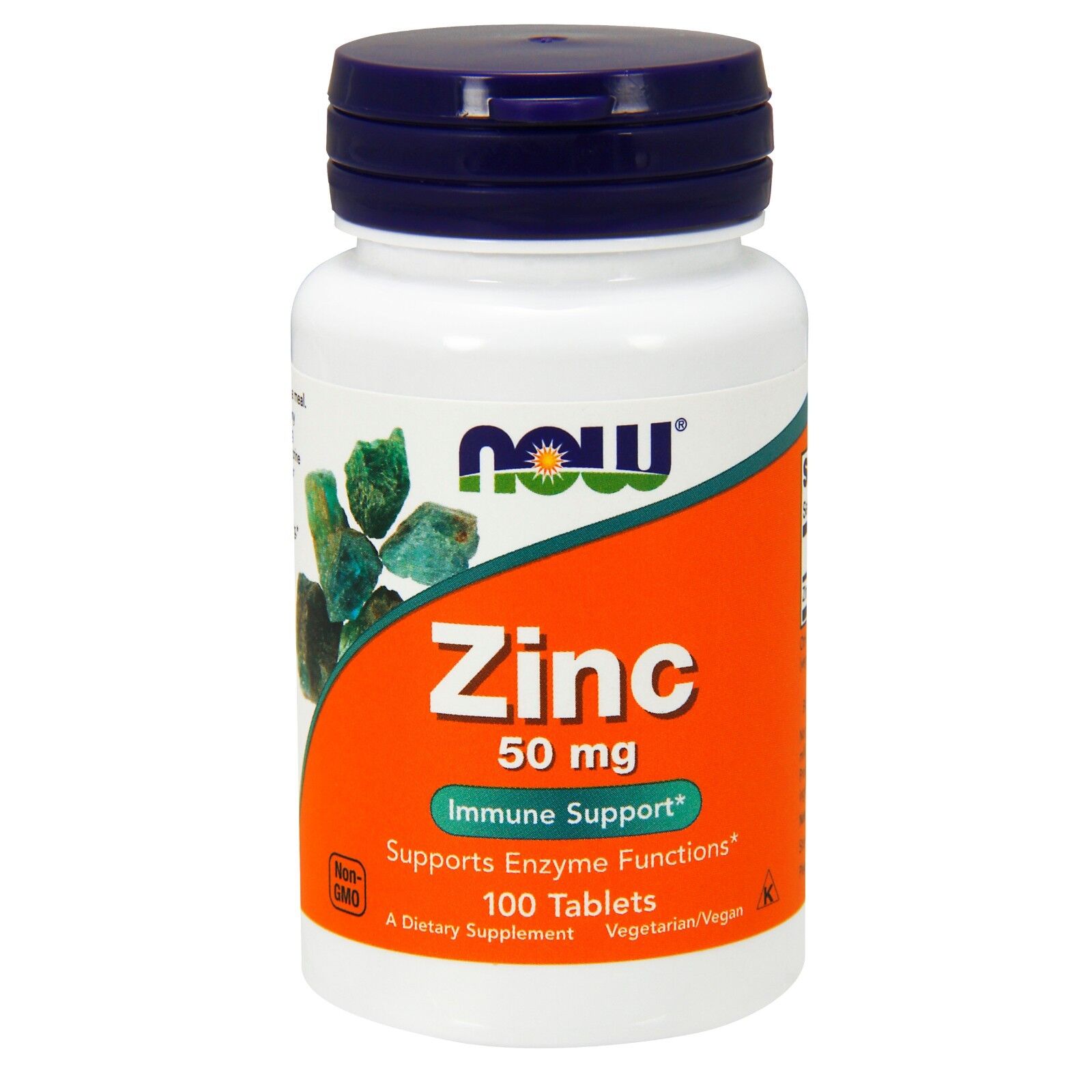 NOW Foods Zinc Gluconate, 50 mg, 100 Tablets 24Hr Smart