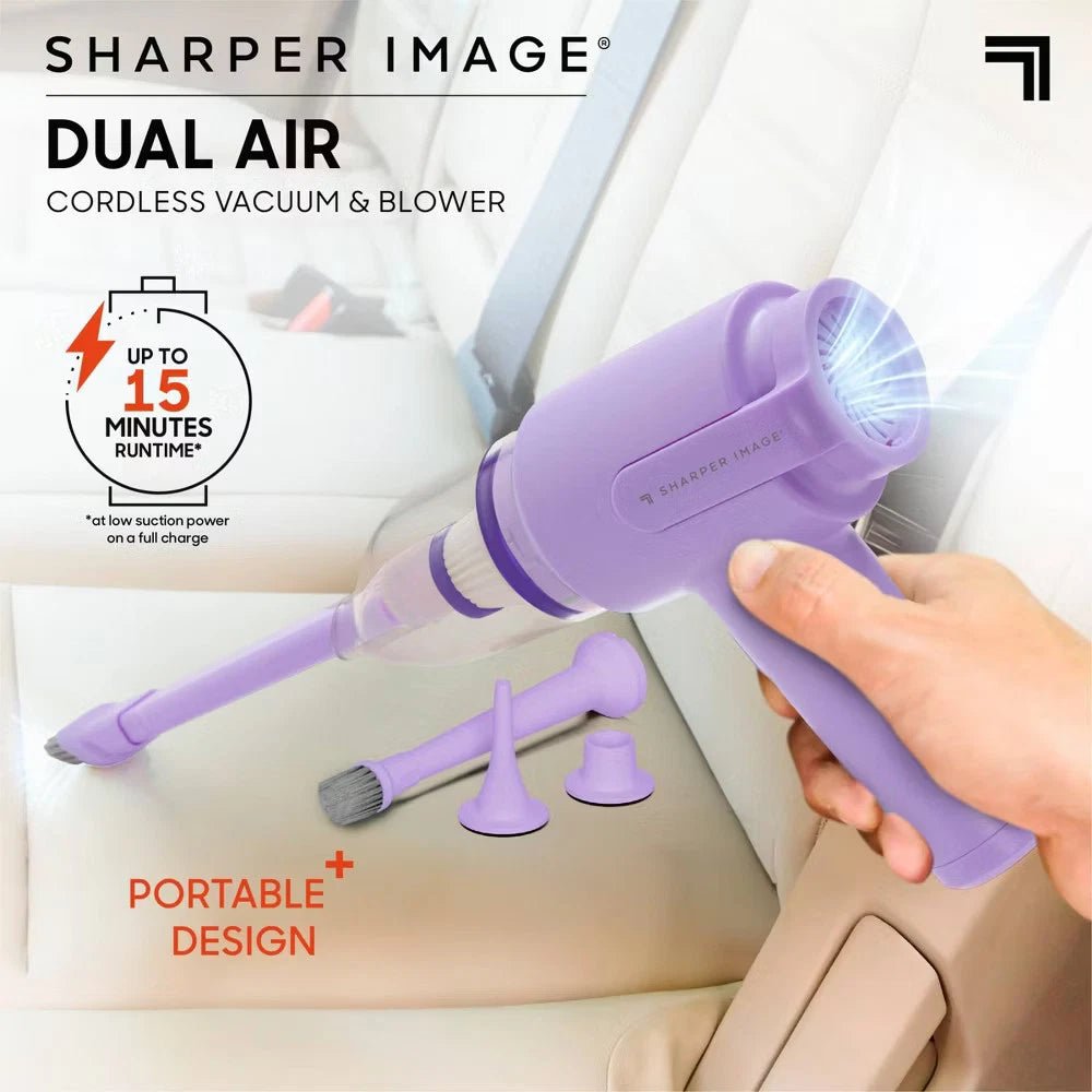 Sharper Image Cordless Handheld Vacuum and Blower Purple - 24hrsmart