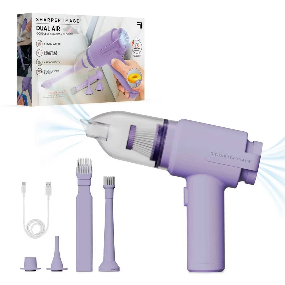 Sharper Image Cordless Handheld Vacuum and Blower Purple - 24hrsmart