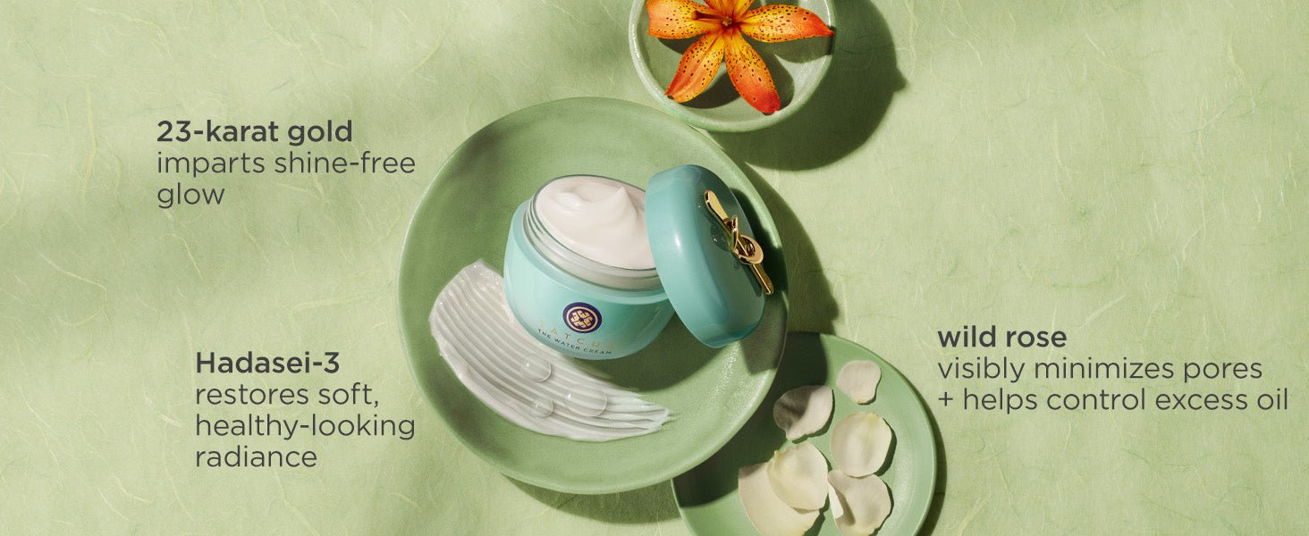 Tatcha THE WATER CREAM Oil - Free Pore Minimizing Moisturizer, Hydrating Gel 1.7oz - 24hrsmart