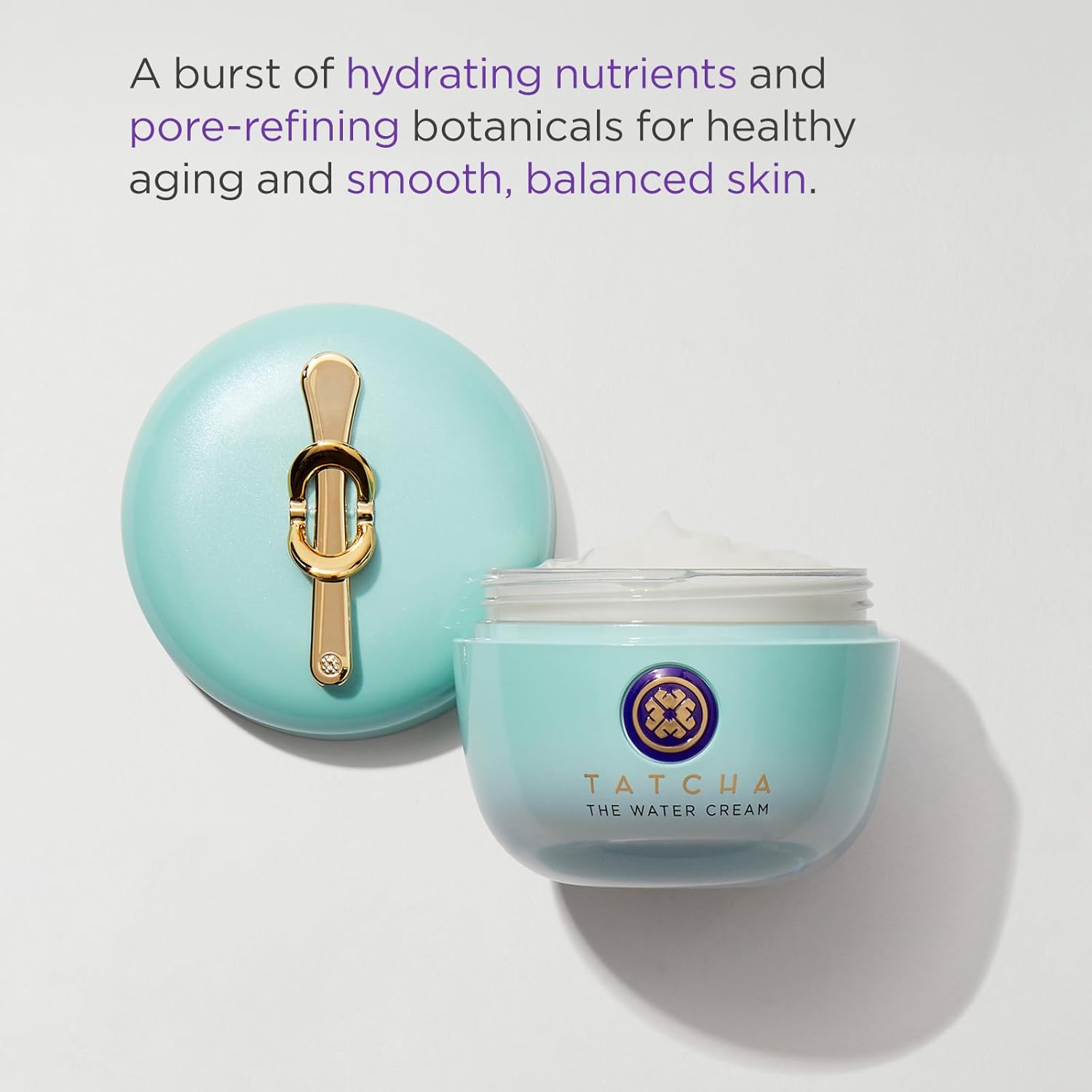 Tatcha THE WATER CREAM Oil - Free Pore Minimizing Moisturizer, Hydrating Gel 1.7oz - 24hrsmart