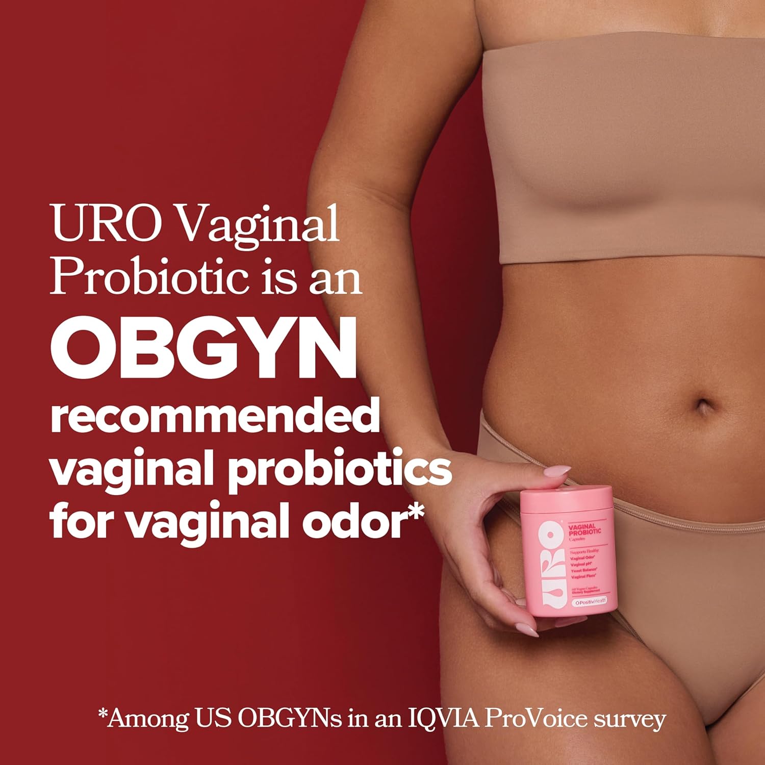URO Vaginal Probiotics for Women pH Balance with Prebiotics & Lactobacillus Blend - Womens Health Supplement - Promote Healthy Vaginal Odor & Vaginal Flora, 60 Count - 24hrsmart