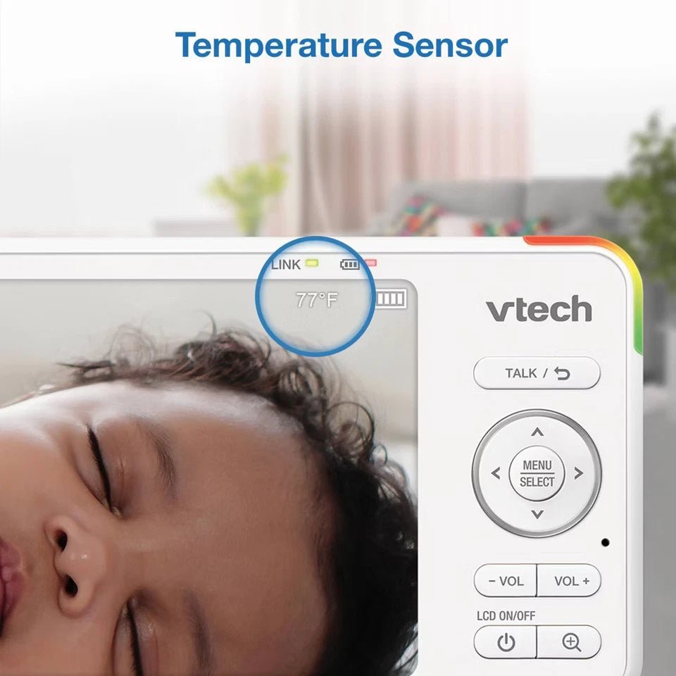 V - Tech 5.5" HD Smart Fixed Position Video Baby Monitor - 24hrsmart