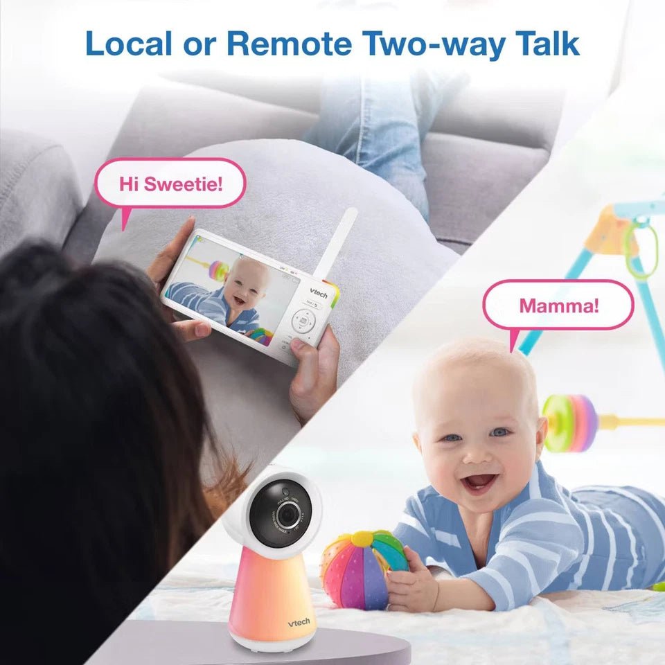 V - Tech 5.5" HD Smart Fixed Position Video Baby Monitor - 24hrsmart