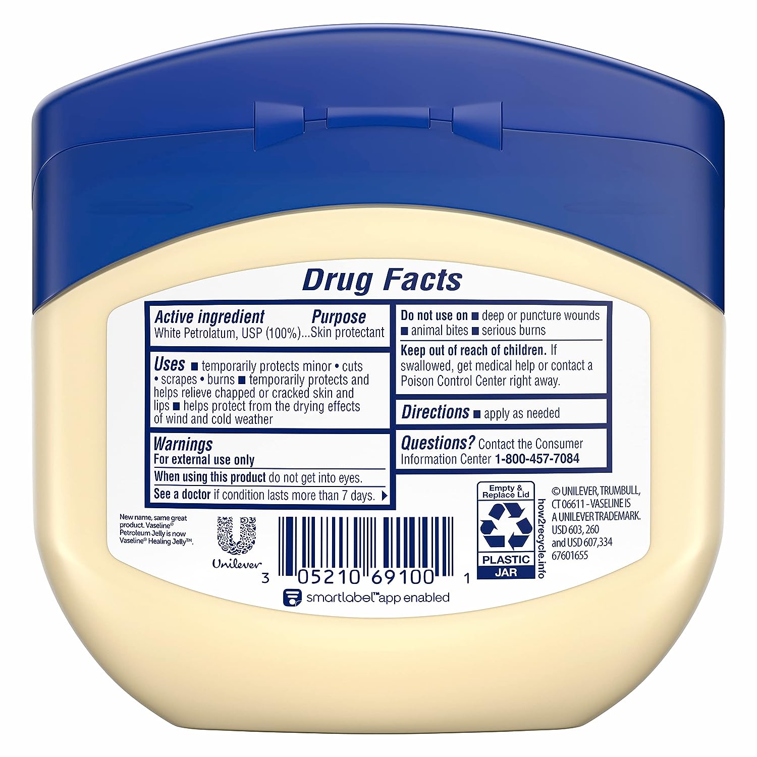 Vaseline Petroleum Jelly Original 3 Count Provides Dry Skin Relief And Protects Minor Cuts Dermatologist Recommended And Locks In Moisture 13oz - 24hrsmart