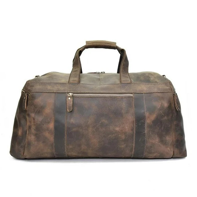 The Colden Duffle Bag | Large Capacity Leather Weekender 24Hr Smart
