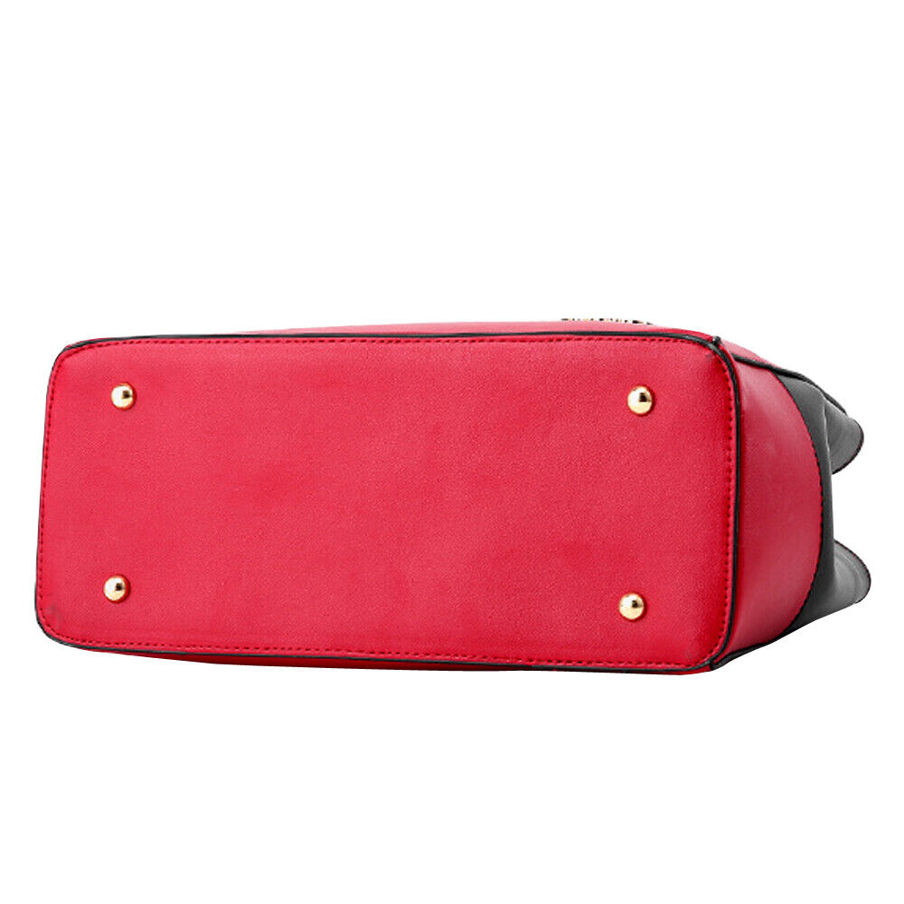 Women PU Leather Handbag Top Handle Tote Crossbody Shoulder Bag Satchel Purse 24Hr Smart