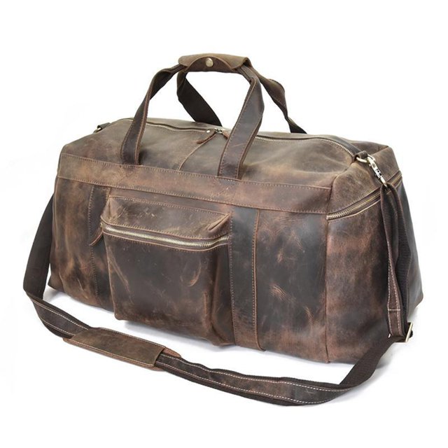 The Colden Duffle Bag | Large Capacity Leather Weekender 24Hr Smart