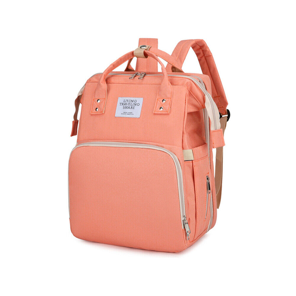 Waterproof 3 in 1 Baby Diaper Bag Backpack with Bassinet Changing Station Travel 24Hr Smart