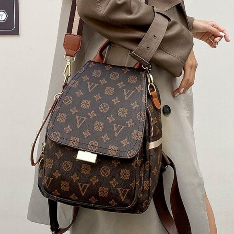 Shoulder Bag for Women's New PVC Leather Casual Backpack 24Hr Smart