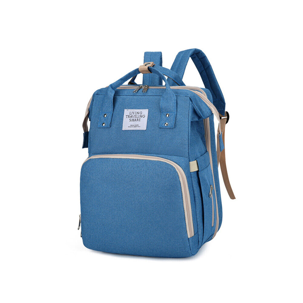 Waterproof 3 in 1 Baby Diaper Bag Backpack with Bassinet Changing Station Travel 24Hr Smart