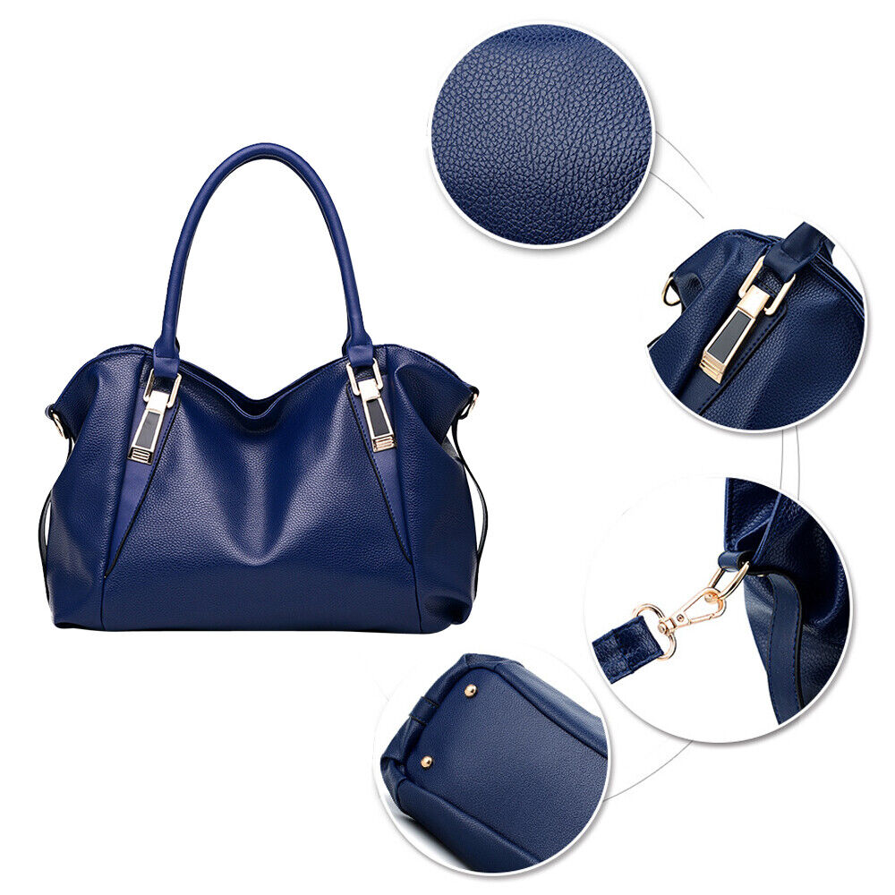 Women Handbag Soft Leather Shoulder Top Handle Crossbody Tote Messenger Satchel 24Hr Smart